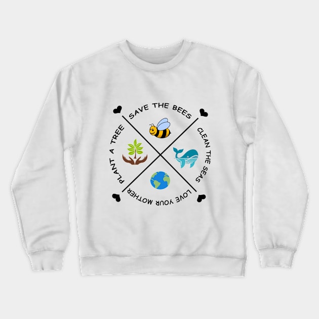 earth day Crewneck Sweatshirt by DESIGNSDREAM